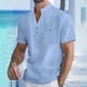 thumbnail image 1 of Ceisia Men's Solid Color Casual Loose Ice Silk Round Neck Sports Active T-shirt Gift, 1 of 7