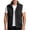 Black, variant on Atkumj Men Fishing Vest Fashion Multi‑Functional Stand Collar Zip Up Drawstring Hem Oversized Vests Casual Solid Color Loose Mens Outerwear Vests for Outdoor Activity M