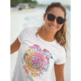 thumbnail image 4 of Pipeline Waveflower Good-Vibes Trend - T-shirt Women's, 4 of 4