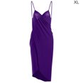 thumbnail image 1 of Minnieouse Vestido de mujer Playa Cubrir Traje Color sólido Maxi Vestido largo Vestidos Violeta SG Minnieouse AP003187-20, 1 of 4