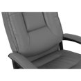 thumbnail image 4 of Scranton & Co High Back Charcoal Bonded Leather Office Chair Loop Arms, 4 of 11