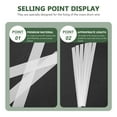 thumbnail image 2 of Milisten 6-Pack White Snare Drum Straps with Wire Strings, Plastic Mounting Parts for Professional Drum Belts, 2 of 5