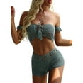 thumbnail image 6 of Lnzyyephy Women´s Swim Shorts Crochet Cutout Bathing Suit Bottoms Drawstring Beach Board Shorts Summer Swim Trunks, 6 of 9