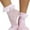 Multi Fishnet Polka - Baby Pink, variant on ToBeInStyle Womens Fancy Round Net Pattern Anklet Fashion Socks w/ Elegant Ruffle Trim - White - One Size
