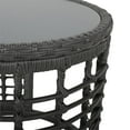 thumbnail image 2 of Noble House Tatiana 3 Piece Outdoor Wicker Conversation Set in Gray, 2 of 11