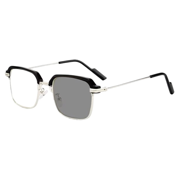 Gafas de lectura semisín montura en negro y dorado, enfoque automático, alta definición, ligeras, para hombre y mujer, lectura de pantallas de ordenador, uso diario