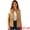 Deep Khaki, variant on Women Functional Pockets Drawstring Waist Cargo Vest L Green