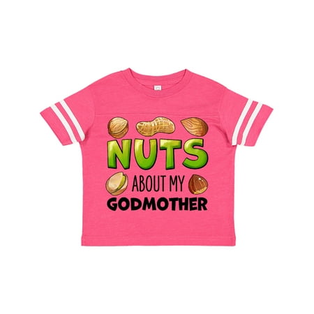 

Inktastic Nuts About My Godmother- Peanut Almond Pistachio Gift Toddler Boy or Toddler Girl T-Shirt