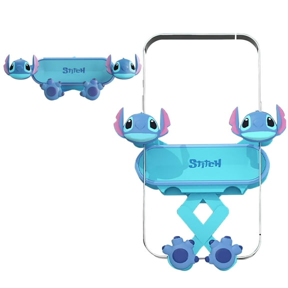 WANNGWEE Stitch Car Phone Holder Mount, Cute Cartoon Gravity Car Phone Mount with Sturdy Air Vent Clip Auto Lock Cell Phone Holder Mount Works for All Phones WW728#1634