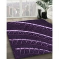 thumbnail image 3 of Ahgly Company Machine Washable Indoor Rectangle Transitional Deep Purple Area Rugs, 5' x 7', 3 of 7