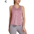 thumbnail image 4 of PULLIMORE Womens Workout Tank Tops Sleeveless Racerback Yoga Tops Running Fitness Athletic Shirts (M, Pink), 4 of 7