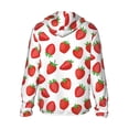 thumbnail image 3 of Balery Strawberries Men's Women's UPF 50+ Sun Protection Lightweight Hoodie Performance Long Sleeve Shirt for Fishing Running-Medium, 3 of 9