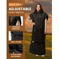 thumbnail image 5 of Relexit Adult Sleeveless Wearable Sleeping Bag with Hoodie for Camping, Black, 5 of 5