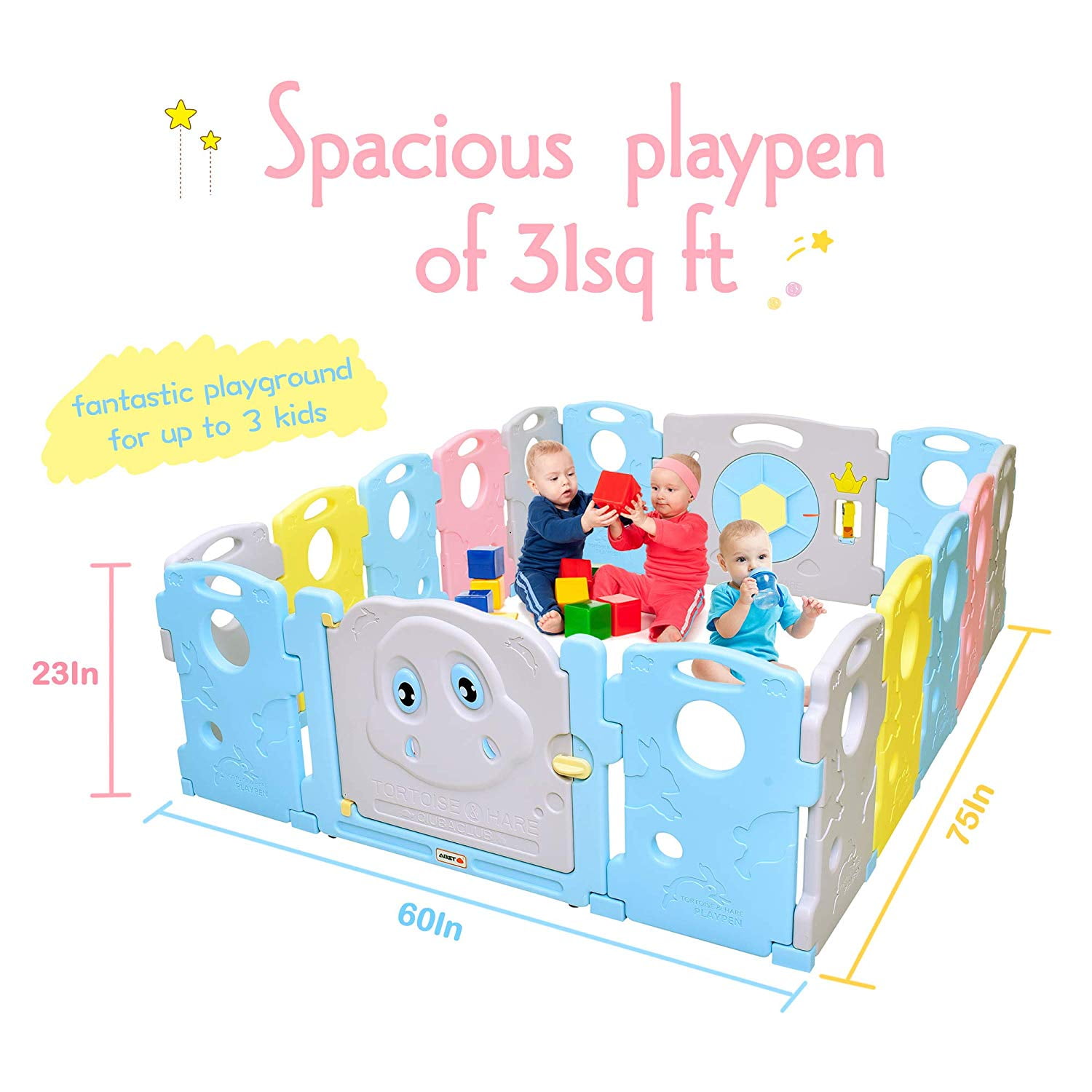 Baby Playpen Kids Activity Centre Safety Play Yard Home Indoor Outdoor New Pen
