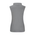 thumbnail image 3 of Gkeoshab Tank Tops for Women Slim Fit Mock Neck Tank Top Solid Sleeveless Stretch Blouse Perfect as a Layering Piece or Standalone Top Grey S, 3 of 5