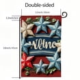 thumbnail image 3 of PHYHOO  Patriotic Stars Garden Flag Double Sided for Outside Small Burlap Independence Day Welcome Yard Decorations White, 3 of 6