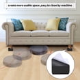 thumbnail image 4 of Bed Risers Furniture Risers Add 2 Inch Height, Solid Steel Supports 10000 Pounds, Table, Chair or Sofa Riser, Set of 4 Furniture Riser, 4 of 5