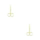 thumbnail image 4 of Jumpingount Pinza para cutículas de uñas Tijeras de acero inoxidable Galvanoplastia Recortadora de cejas Pinzas para el pelo de la nariz chapado en oro 2Conjunto, 4 of 6