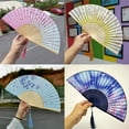 thumbnail image 2 of 10Pcs Traditional Hand Fans With Delicate Patterns For Asian Themed Decoration Presents, 2 of 9