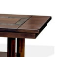 thumbnail image 3 of Odel Coffee Table, 1 Shelf, Dark Brown Mahogany, Rectangular 49 Inch, 3 of 5