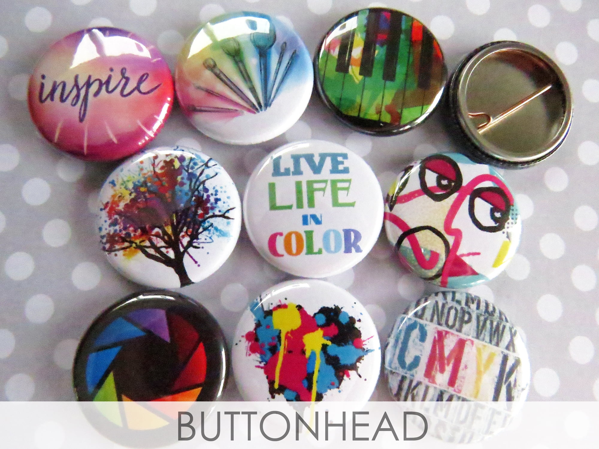 Inspirational button pins. Lot of 25. More than +100 designs. 1 inch  buttons A+