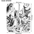 thumbnail image 5 of Black Marble Bathroom Rug 24"×16",Non-Slip High Absorbent Bath Mat Rug Machine Washable Bahtub Mats Home Decor, 5 of 7