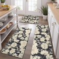 thumbnail image 2 of Pioneer Flower Floral Print Pattern Kitchen Rugs Sets Of 3,Kitchen Runner Rugs Non Skid Washable,Decorative Kitchen Floor Mats for Kitchen,Sink,Laundry,17"x30"+ 17"x47" + 17"x59", 2 of 6