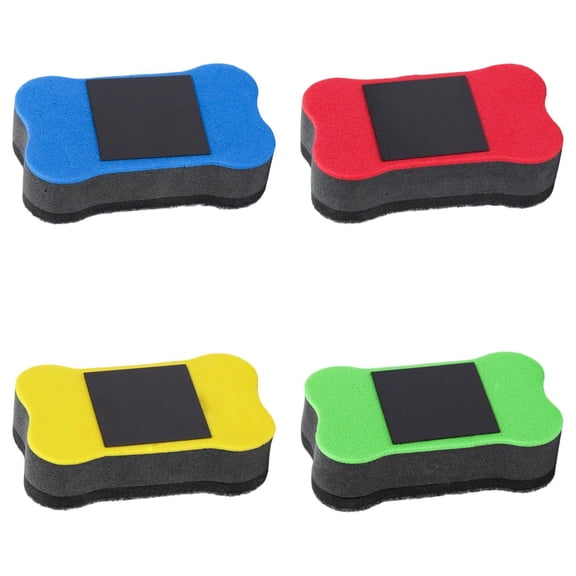 4 Pack Dry Erase Eraser, Magnetic Whiteboard Eraser, Small White Board Eraser, Dry Erase Board Eraser, Mini Dry Erase Erasers Perfect for Classroom