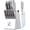White, variant on imarku Knife Set,15 PCS Kitchen Knife Set With Block, Premium HC Stainless Steel Knife Block Set With Built-in Sharpener, Kitchen Knives With Ergonomic Handle, Mothers Day Gifts, Blac