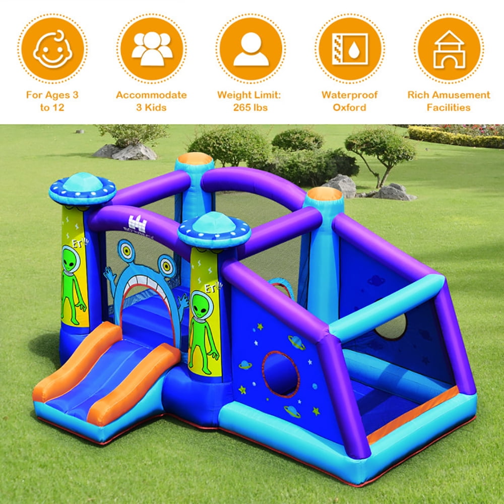 Aimee Lii Castle Jumping Bouncer with Water Slide and 550W Blower, Kids Bounce House Aimee Lii Castle Jumping Bouncer with Water Slide and 550W Blower, Kids Bounce House