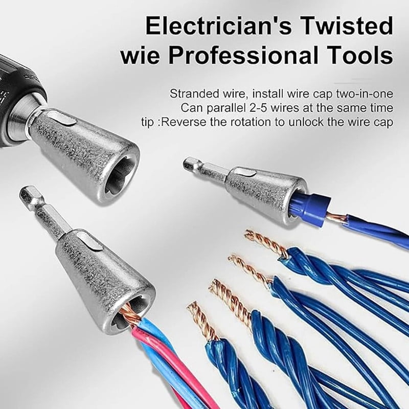 Wire Stripper for Drill Wire Stripping and Twisting Tool Upgrade Electrical