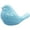 Blue, variant on QIAOIDEA Porcelain Blue Bird Figurine Chubby Bird Figure Cottage Animal Statue