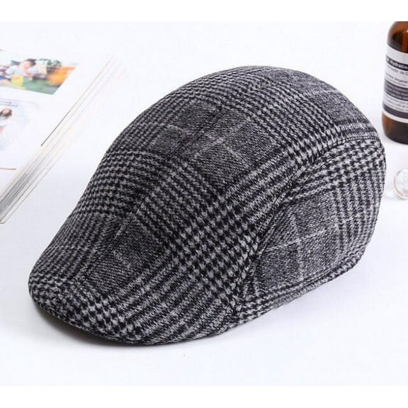 CoCopeanut Fashion Unisex Stripe Autumn Spring Newsboy Caps Men Women Warm Tweed Octagonal Hat for Male Detective Hats Retro Flat Caps