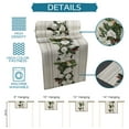 thumbnail image 7 of Table Runner Dresser Scarves 120 Inch Long, White Magnolia Blossom Flowers and Leaves Linen Dining Table Runners Vintage Wooden Board Tabletop Scarf for Wedding Holiday Party Kitchen, 7 of 7