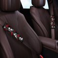 thumbnail image 3 of Chririnla Sugar Skull Colorful Flowers Car Seat Belt Pads 2 Pack Seat Belt Shoulder Pad Durable Soft Suitable for Trucks Van, 3 of 8