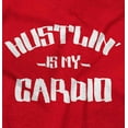 thumbnail image 2 of Hustlin' My Cardio Funny Fitness Zip Up Hoodie Men's Women's Brisco Brands L, 2 of 5