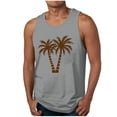 thumbnail image 2 of cllios Men's Hawaiian Graphic Tank Tops Tropical Print Crewneck Sleeveless Vacation Shirt Undershirts Palm Tree Hawaii Beach Top Workout Tank Top for Men, 2 of 5