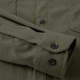thumbnail image 5 of Jalioing Mens Corduroy Jacket Vintage Casual Long Sleeve Collared Button Down Jacket Business Fashion Solid Outerwear, 5 of 8