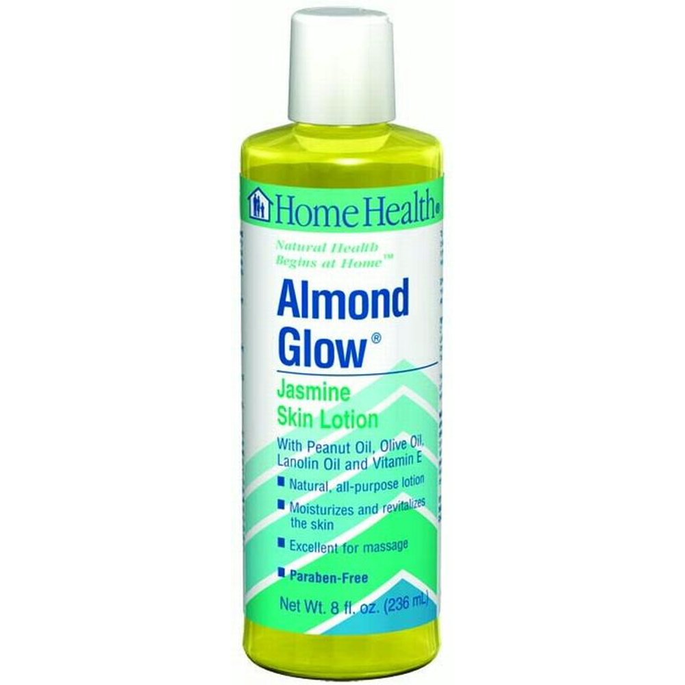 Home Health Almond Glow Skin Lotion, Jasmine, 8 Oz