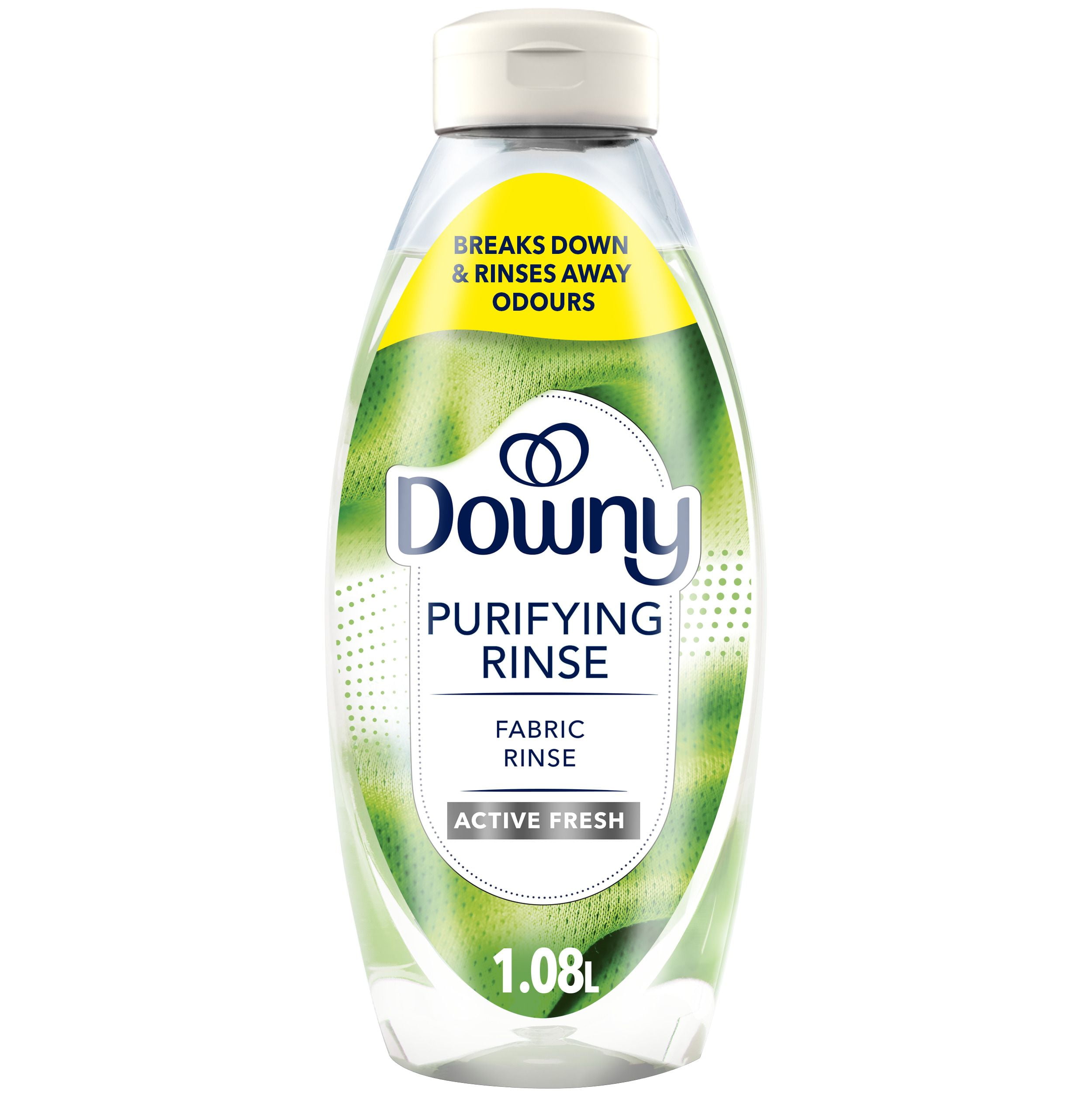 Downy Fabric Rinse Laundry Odour Remover, Active Fresh Scent, Fabric Softener and Laundry Odour Removal Rinse, 1.08 L