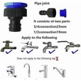 thumbnail image 3 of Anti Kink Expandable Garden Hose Pipe with 7 Function Water Spray GunGreen75FT-22.5M, 3 of 5