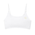 thumbnail image 3 of Loopsun 10 to 16 Years Girls Seamless Sports Soft Wireless Training Bra White, 13-14 Years, 3 of 5