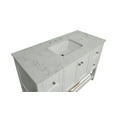 thumbnail image 3 of Lakeshore 48" Bathroom Vanity with White Cabinet and Engineered Carrara Top, 3 of 6