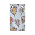 thumbnail image 1 of Hot Air Balloon Hanging Pocket Organizer, Pastel Colored Sky Vehicles Repetitive Print, Printed Polyester Storage Bag with Pockets, 9" x 16", Pale Blue Multicolor, 1 of 2