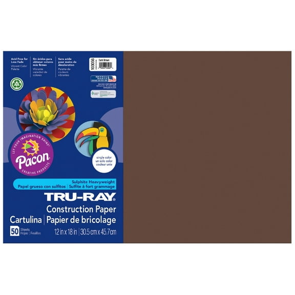 TRU-RAY 12X18 DARK BROWN 50 CT - 25