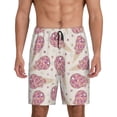 thumbnail image 3 of Lsque Sparkling Ice Cream Mens Sleep Pajama Shorts,Short Pajama Pants, Cotton Ultra-Soft Knit-X-Large, 3 of 9