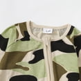 thumbnail image 6 of Mikrdoo Baby Girl Bamboo Fiber Clothes Camouflage Romper Long Sleeve Zip-up Jumpsuit Headband 2Pcs Fall Outfit, 6 of 10