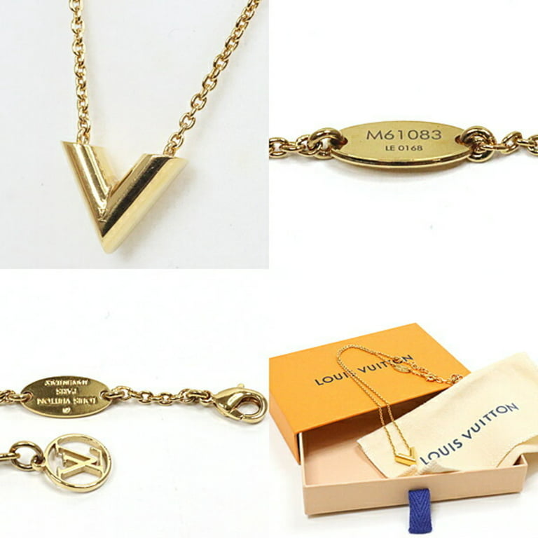 Louis Vuitton - Authenticated Monogram Necklace - Metal Gold for Women, Good Condition