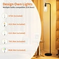 thumbnail image 3 of Floor Lamps for Living Room with Color Temperatures LED Bulb Standing Lamp Tall with Adjustable Shade Tall Lamps for Bedroom Office Classroom Dorm Room Apartment W Bulb Includ, 3 of 7
