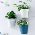 thumbnail image 7 of Minimalist Plastic Wall-mounted Hydroponic Vase Half Round Shaped Hanging Planter Garden Flower Cactus Plant Pot for Porch 1pcs (light-gray), 7 of 7